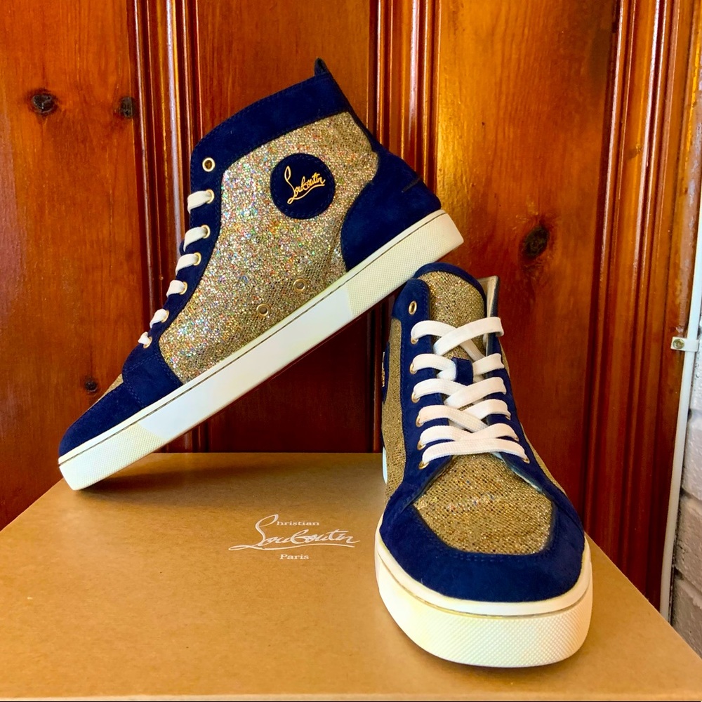 Christian Louboutin Rantus Flat VV glitter EU 46.5 US 13.5